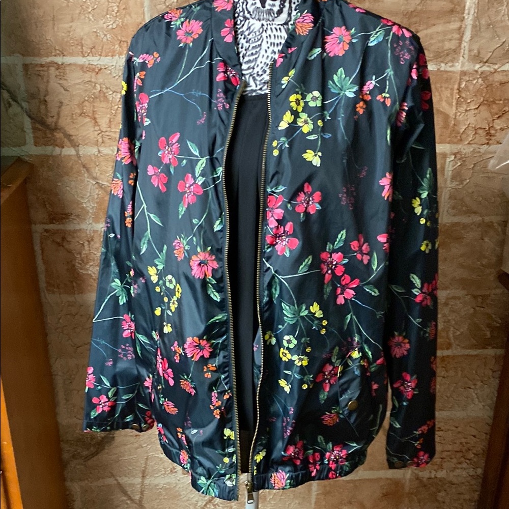Floral Bomber Jacket